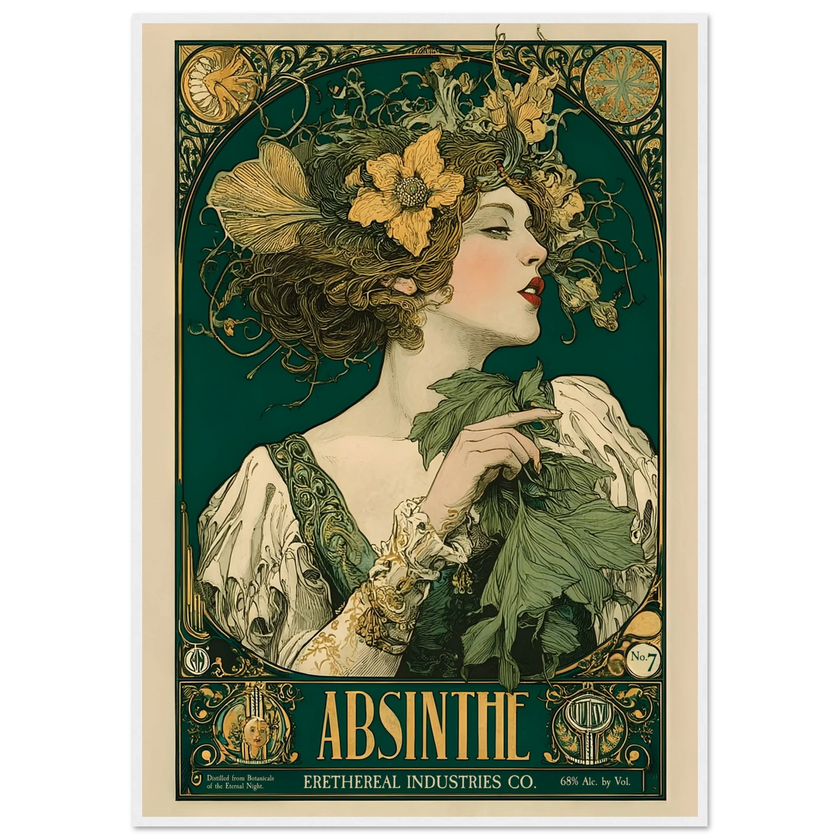 L’Absinthe d’Ombre - Poster & Framed Print