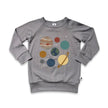 Baby/Kids' Graphic Bamboo Raglan Sleeve Pullover | Shoot For The Stars In Juniper