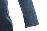 Sleeveless Denim Dress Women's Vintage Cut Neck Wrap Jeans