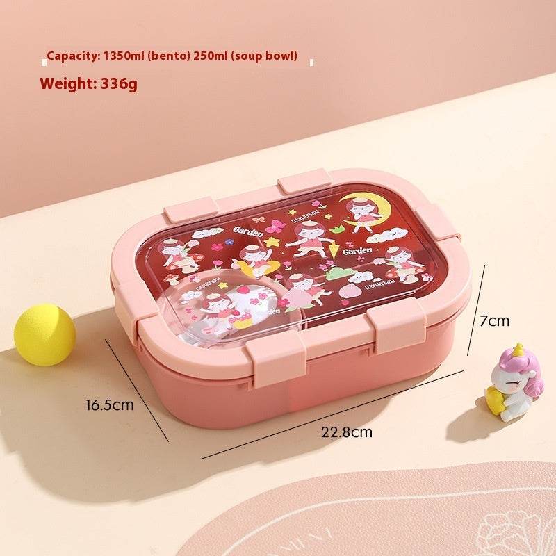 Kids Plastic Lunch Container Bento Lunch Box