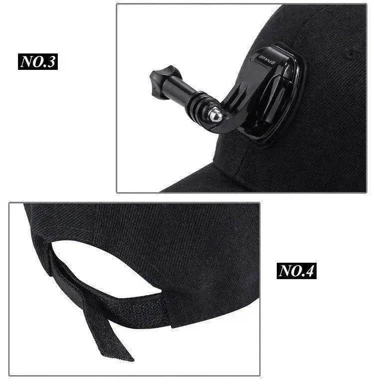 Canvas Sun Hat Cap Cycling Hiking Golfing Fishing For Sports Action Cam Camera