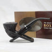 Carved Rice Ear Big Head Iron Pot Smoking Pipe