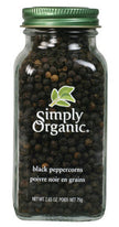 Simply Organic - Peppercorns, Black Whole (75g)