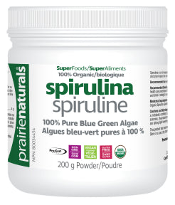 Prairie Naturals Health Products - Organic Spirulina - Powder (200g)