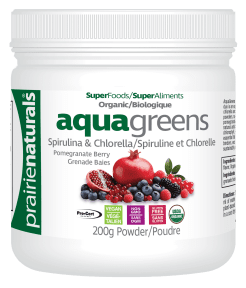 Prairie Naturals Health Products - Organic Aqua Greens - Pomegranate (200g)
