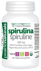 Prairie Naturals Health Products - Organic Spirulina (180tab)