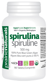 Prairie Naturals Health Products - Organic Spirulina (180tab)