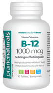 Prairie Naturals Health Products - B12 1000 mcg - Sublingual (90tab)