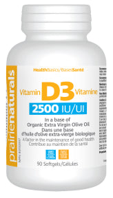 Prairie Naturals Health Products - Vitamin D3 2500 IU (90sg)
