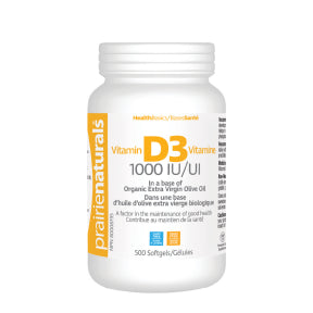 Prairie Naturals Health Products - Vitamin D3 1000 IU (500sg)