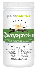 Prairie Naturals Health Products - Hemp Protein - French Vanilla (400g)