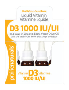 Prairie Naturals Health Products - Vitamin D3 1000 IU Tray (15ml)