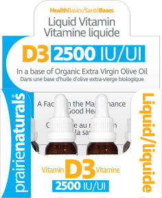 Prairie Naturals Health Products - Vitamin D3 2500 IU Tray (15ml)