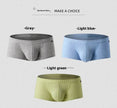 Men's Low Waist Boxer Briefs with Pouch – Breathable Viscose Underwear (M–XXL)