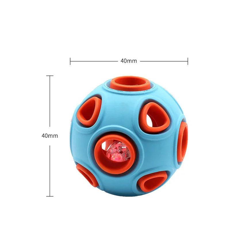 Luminous Sounding Dog Toy Ball – Rubber Fetch & Jingle Toy for Dogs (S/M)
