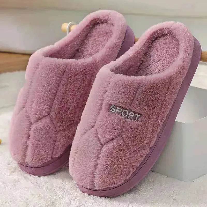 Winter Non-slip Plus Velvet Cotton Slippers
