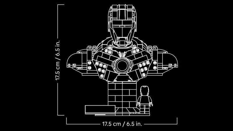 LEGO - 76327 - MARVEL - Bust d'Iron Man MK4 - 436 pièces