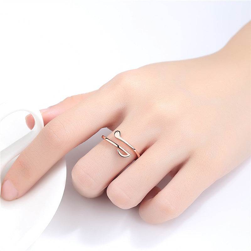 Luxury Jewelry Adjustable Music Rings