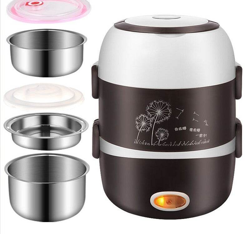 Multi-Function Electric Cooking Lunch Box – Portable & Heated