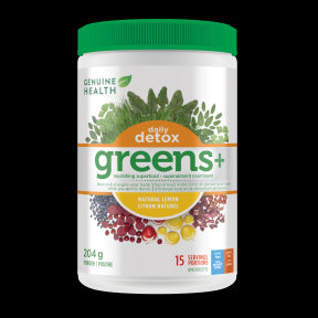 Genuine Health - greens+ daily detox lemon (204g)