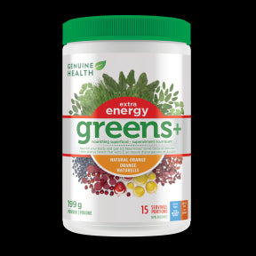 Genuine Health - greens + extra energy orange (199g)