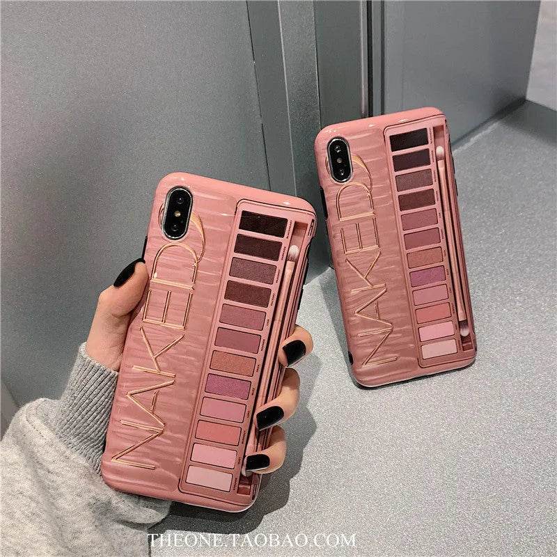 Eyeshadow Makeup-themed Silicone  iPhone Case women