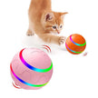 Smart Self-Rotating Cat Ball Toy – USB Rechargeable, LED Light, Remote Control Option | Yellow, Pink, Orange