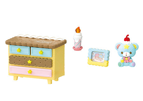 Sanrio: LittleTwinStars PASTEL SWEETS ROOM (1 Random Box) (Re-ment Blind Box)