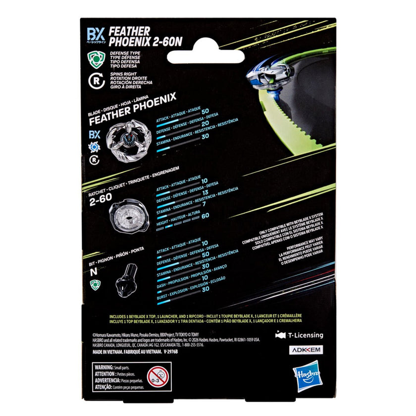 (Hasbro) Beyblade X - Feather Phoenix 2-60N BX Starter Pack