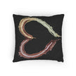 Iridescent Brushstroke Heart Pillow | Woven Pillow
