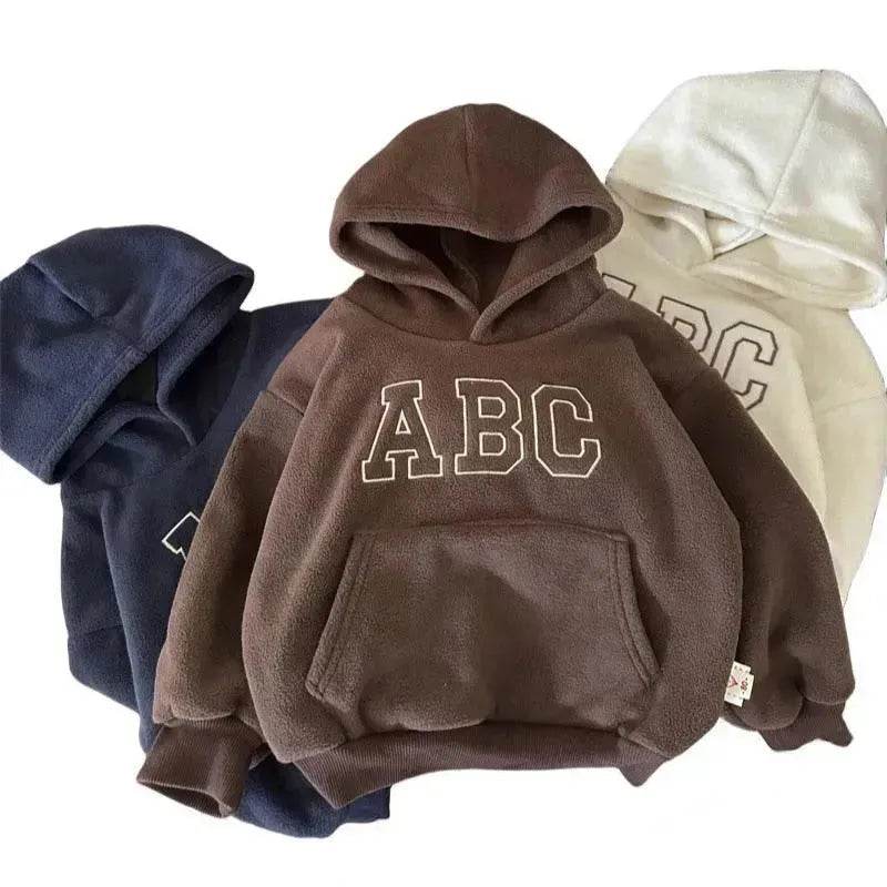 Children  Unisex Sports Brushed Hoody Trousers Suit Unisex Hoodie two piece for kids