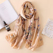 Women's Summer Sunscreen Silk Shawl Scarf – Lightweight UV Protection Travel Wrap | Canada & USA