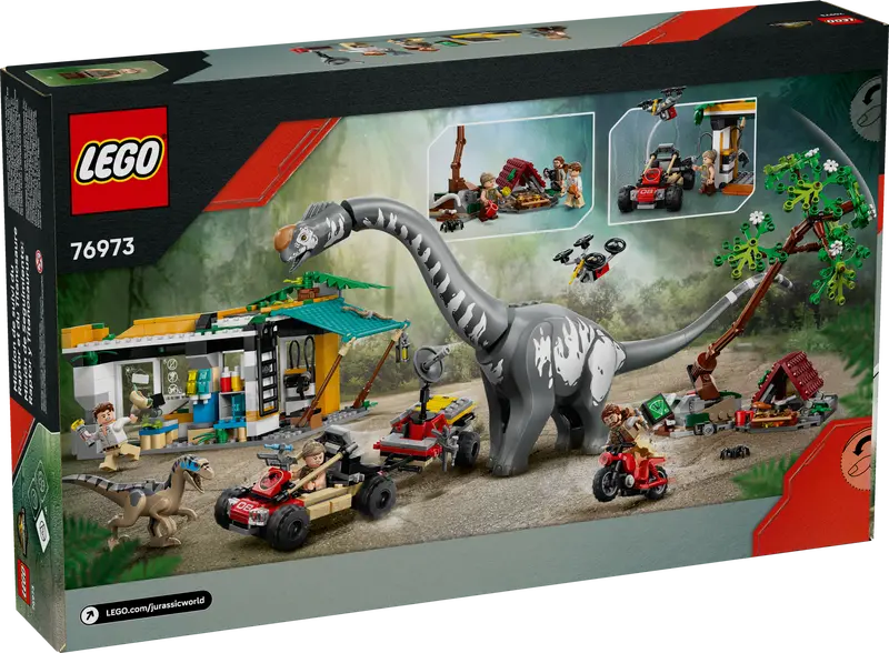 LEGO - 76973 - JURASSIC WORLD - Raptor & Titanosaurus - 582 pièces
