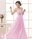 Evening dress one-shoulder dinner banquet long banquet