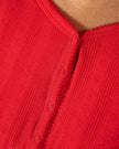 Red Ladies Long Pajama Set