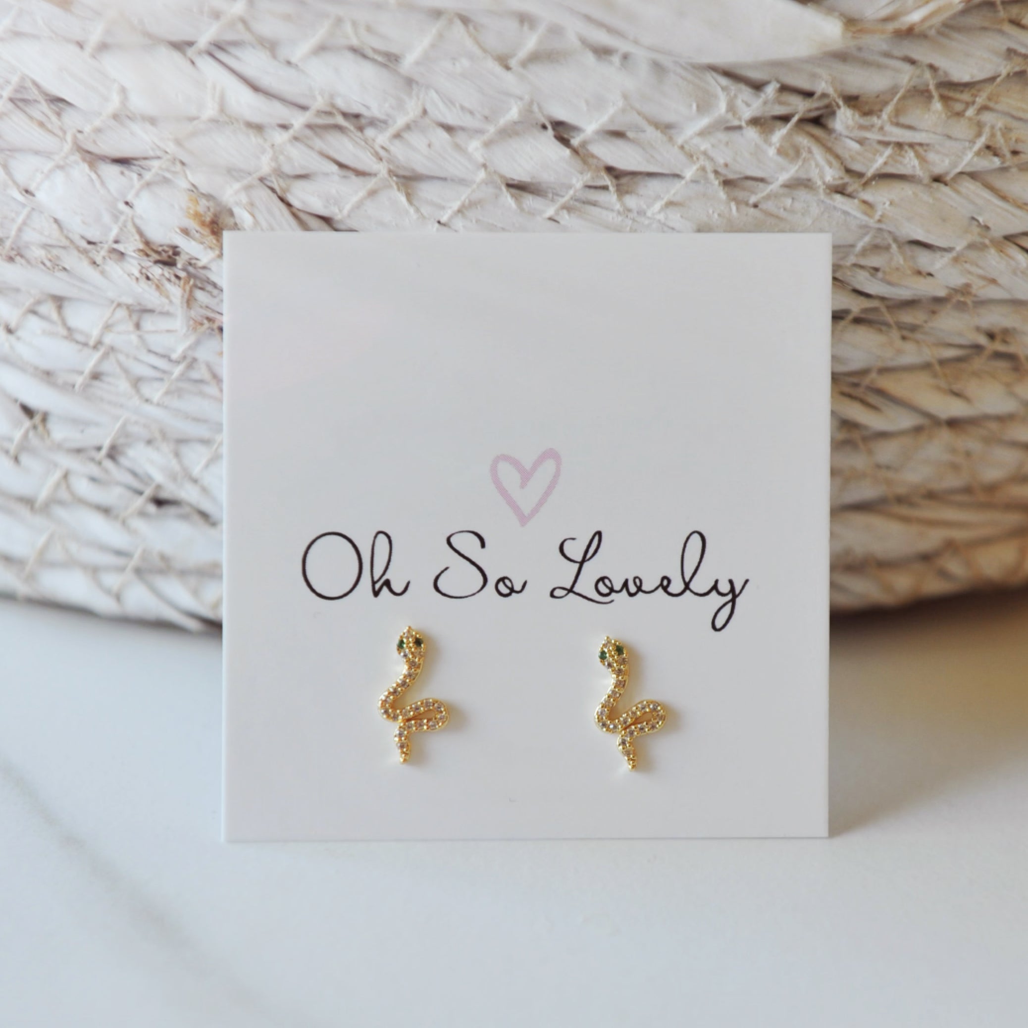 Snake Stud Earrings