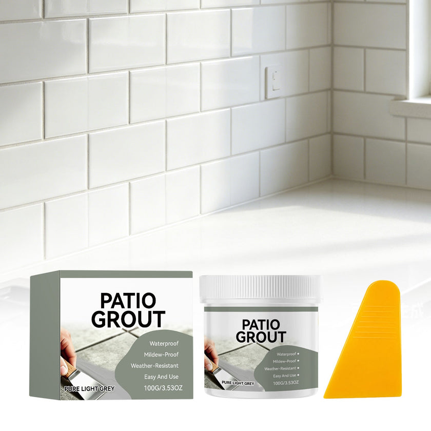 Light Gray Tile Grout — Everyday Kitchen & Bathroom Floor Tile Gap Repair Sealer (100g Kit)