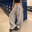 Y2K Wide Leg Sweatpants Women – Embroidered Streetwear Joggers