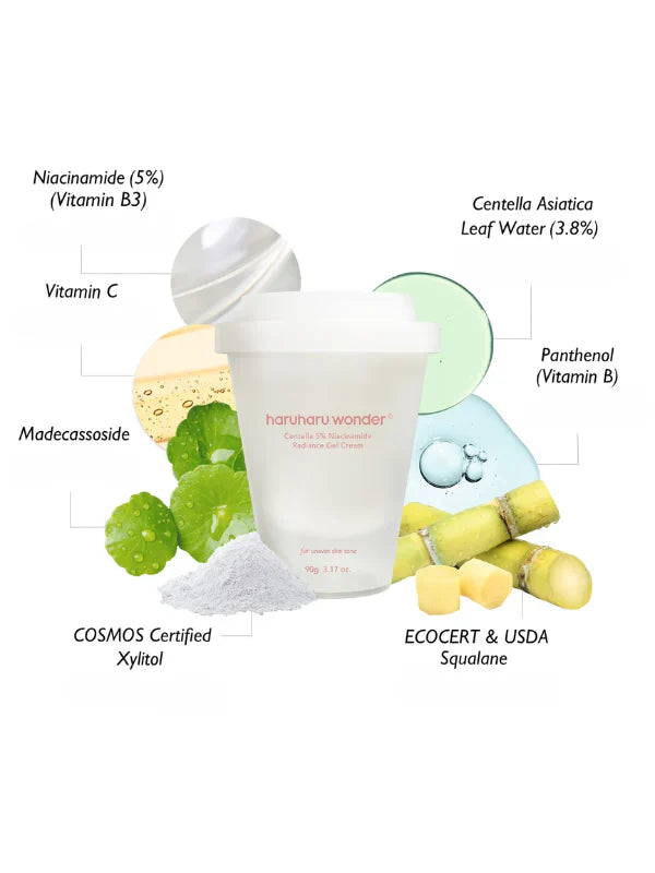 haruharu wonder Centella 5% Niacinamide Radiance Gel Cream 90g