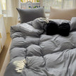 Class A Washed Cotton Four-piece Set Pure Color Duvet Cover Sheets