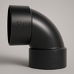LESSO ABS 90° Elbow Hub x Hub DWV Fitting – Short Turn (1-1/2