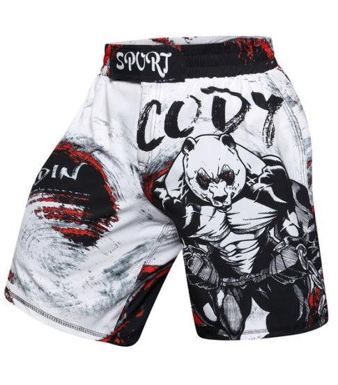 Men’s MMA Compression Rash Guard Set – Anime BJJ Grappling Fight Shorts & Leggings Training Gear