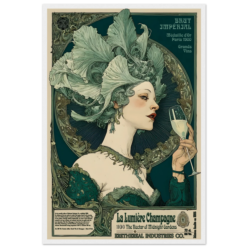 La Lumière Champagne - Poster & Framed Print
