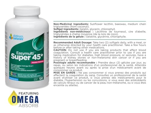 Platinum Naturals - Super Easymulti 45+ For Women (60tab)