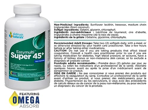 Platinum Naturals - Super Easymulti 45+ For Men (60sg)