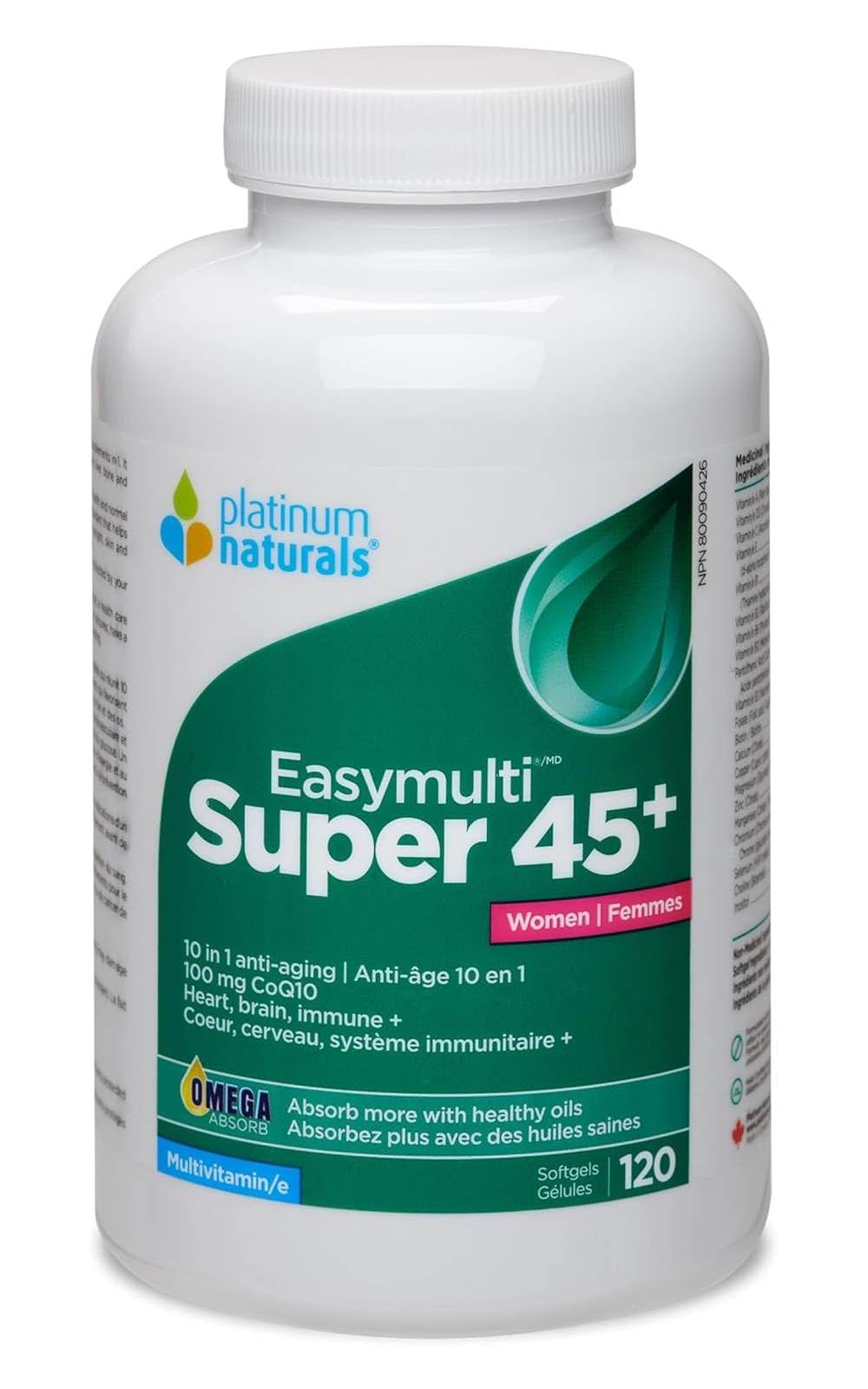 Platinum Naturals - Super Easymulti 45+ For Women (120tab)