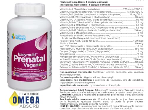 Platinum Naturals - Prenatal Easymulti (60sg)