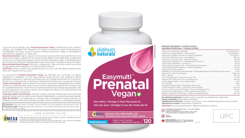 Platinum Naturals - Prenatal Easymulti (60sg)