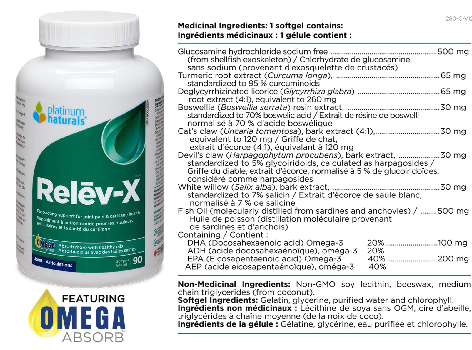 Platinum Naturals - Relev-X (90sg)
