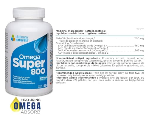 Platinum Naturals - Omega Super 800 (120sg)